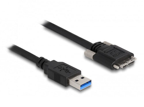 Delock USB 5Gbps Cable Type a Connector Male a Type Micro-b Connector Male With Screws 2M — image 1