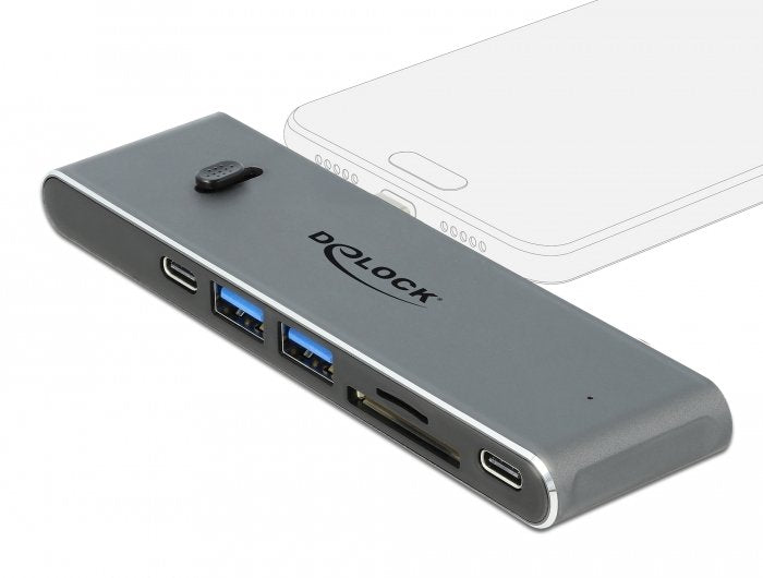 Estación Acoplamiento Dual USB Type-c™ With HDMI USB 3.2 SD PD 3.0