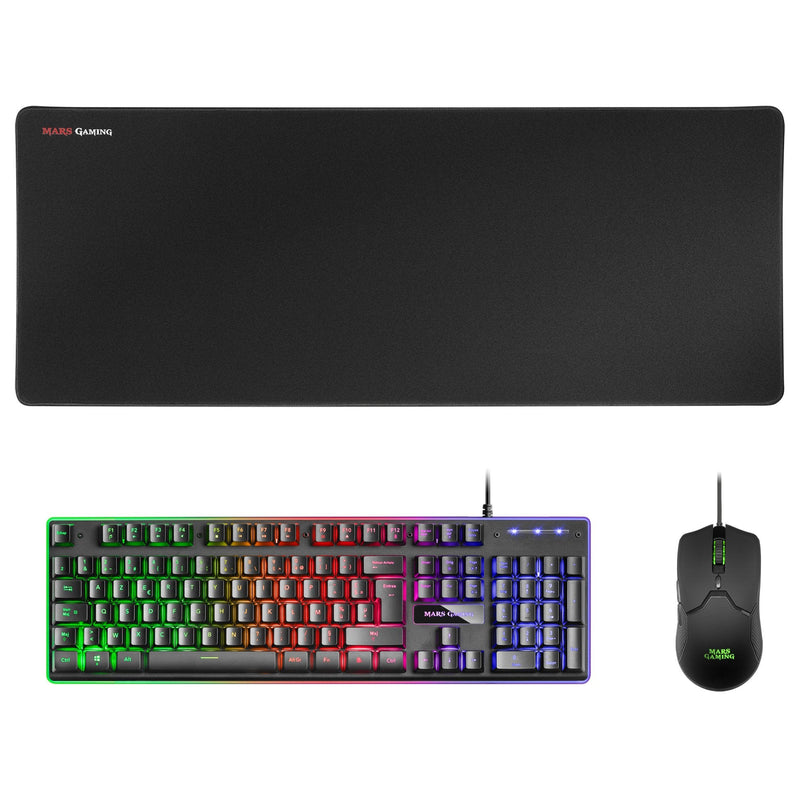 Mars Gaming Combo Mcpx Gaming 3IN1 RGB French
