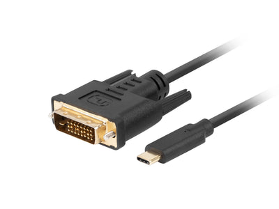 Lanberg USB Cable -c a DVI-d (24 + 1) Male/Male 3.0M Black — image 1