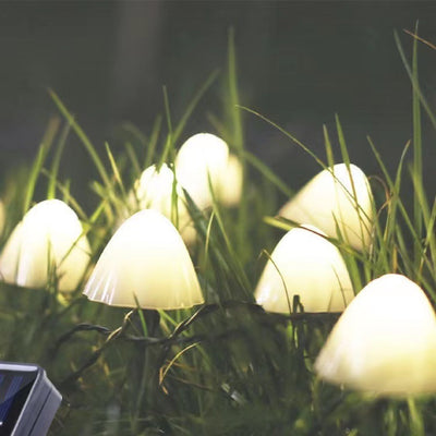 Outdoor Solar LED Mushroom Lamp String