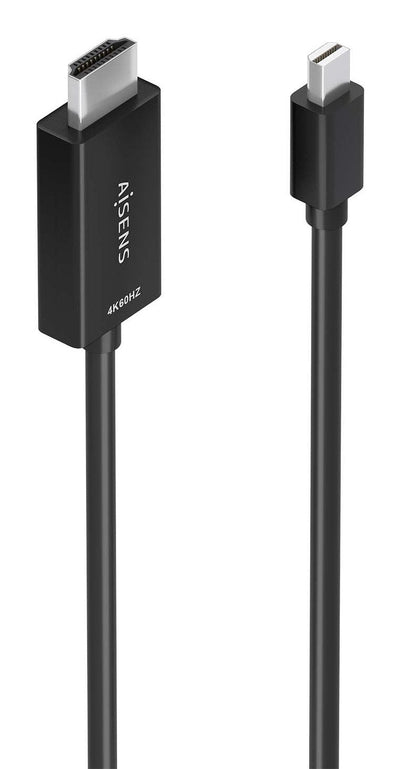 Aisens Cable Converter Mini DP a HDMI 4K@60HZ, Mini DP/M-hdmi/M, Black 1.5M — image 1