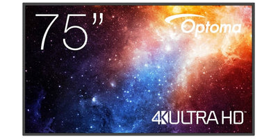 Optoma N3751K Screen Plana Señalización Digital 190,5CM (75) LED Wi-Fi 450 Cd / M² 4K Ultra HD Black Android 1 — image 1
