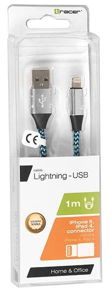 Tracer Cable USB 2.0 Iphone Am - Lightning 1,0M Black-blue — image 1