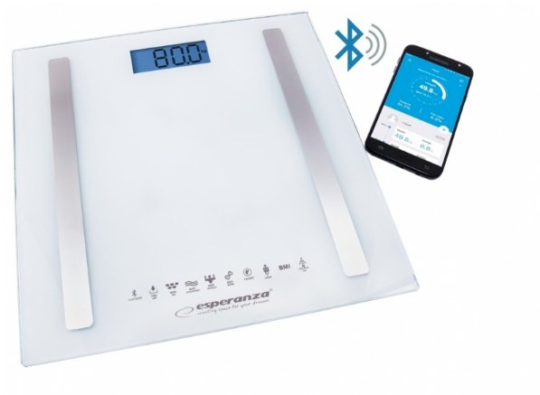 Esperanza EBS016W B.fit - Bluetooth Scale Bathroom 8IN1 - White