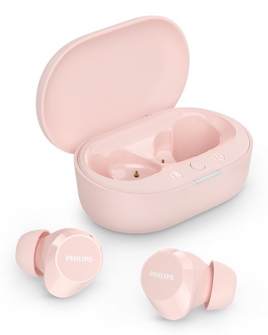 Philips Headphones Bluetooth TAT1209 With Case Charging Battery Life 6H Rosas