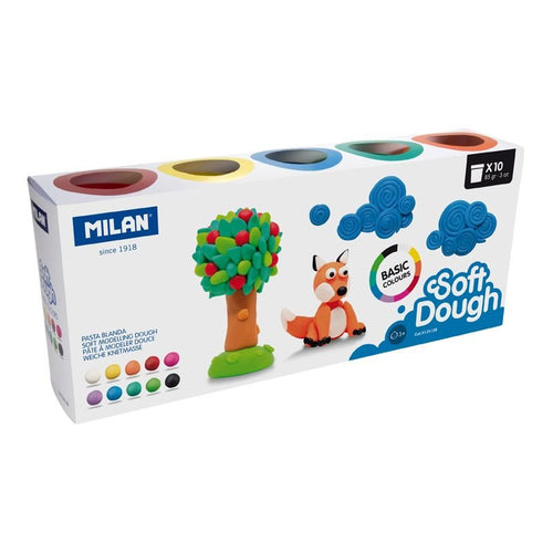 Milan Box 10 Frascos 85G Básico Soft Dough — image 1