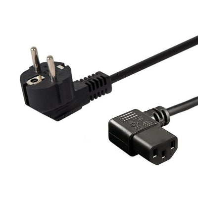 Savio CL-116 Cable Power Acodado IEC C13 1,8M Black — image 1