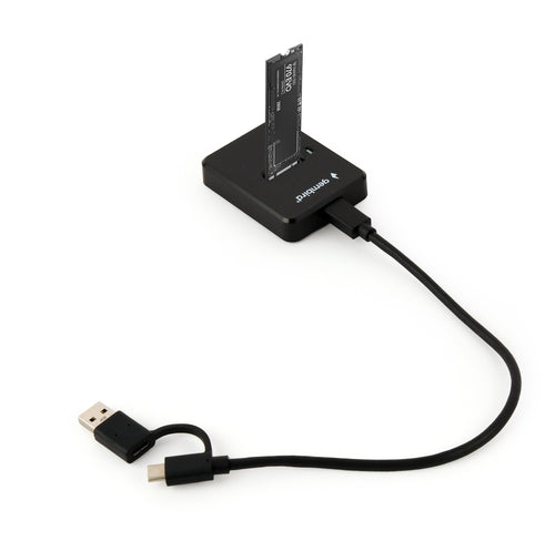 Gembird Desktop USB Type-c M.2 SATA NVMe SSD Drive Docking Station Black — image 1