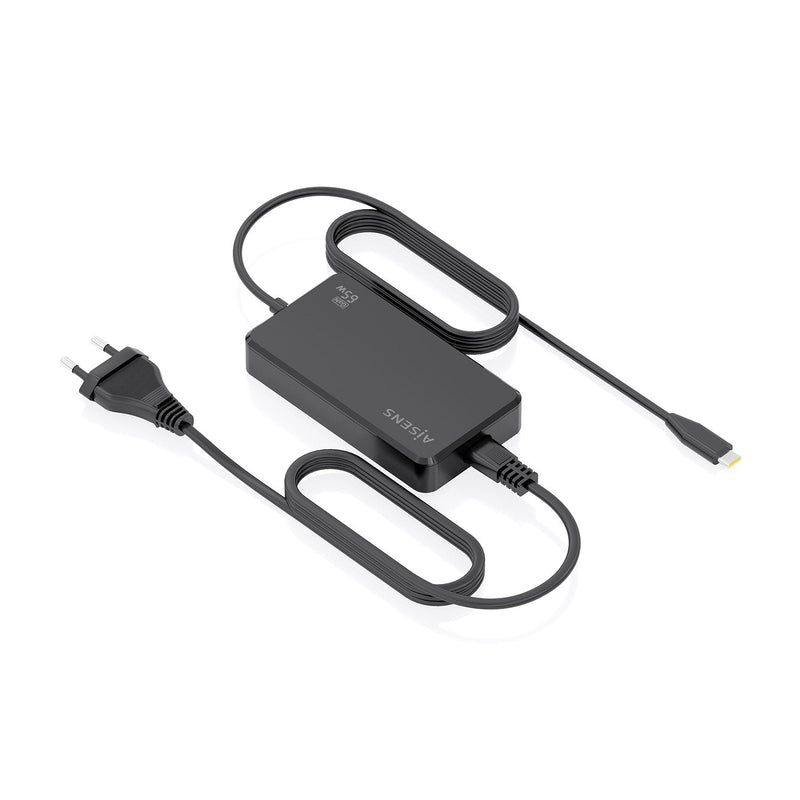 Aisens Charger Desktop GaN 65W PD 3.0 1x USB-C 1.8M, Black