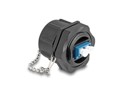 Delock 87886 Connector Recessed Fibre Optic Lc Duplex a Lc Duplex With Cover Protectora Monomodo IP68 Resistan — image 1