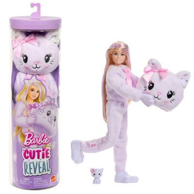 Muñeca Gatito Lila Cutie Reveal Lazos Dulces Barbie — image 1
