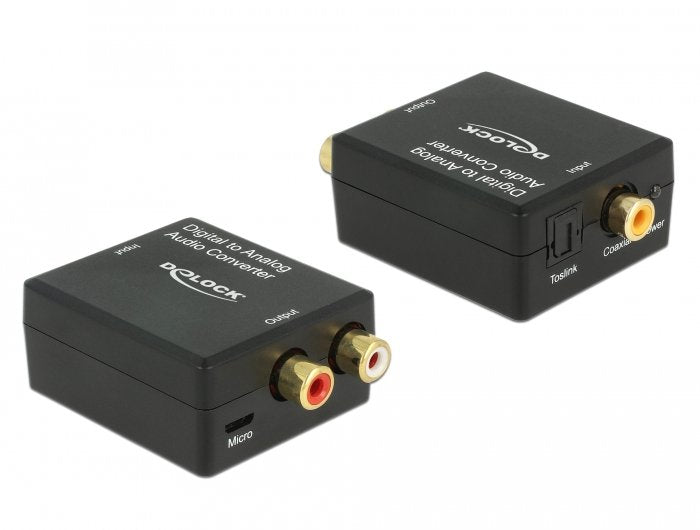 Delock Convertidor Audio Digital Toslink a Rca