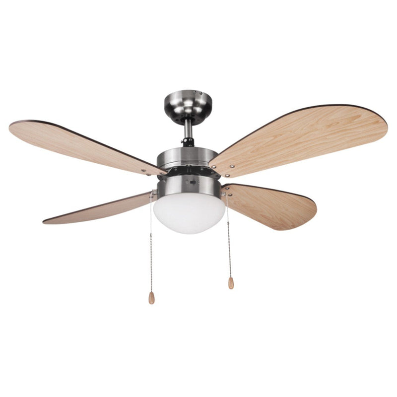 Haeger Fan Ceiling Cozy Fan Steel Inoxidable, Wood