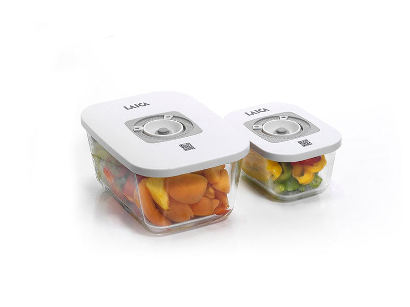 Laica Pack 2 Recipientes Glass VT33060 With Funcion Vacio Capacity 0.5 1.5L
