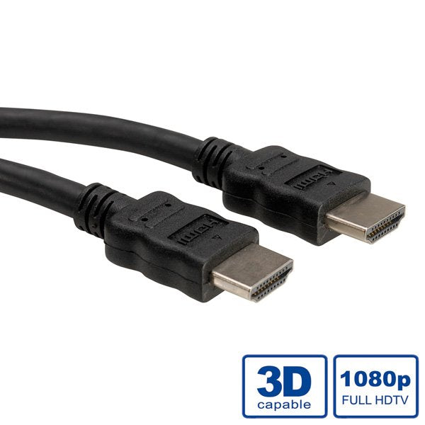 Roline HDMI High Speed Cable With Ethernet, Lsoh, Black 5M