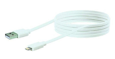 Schwaiger USB Cable 2.0 Apple Lightning 2,0M Flachkabel White — image 1