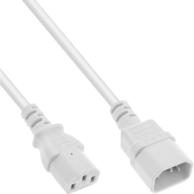 Inline Extensión Cable Power , C13 a C14, White 1,5M — image 1