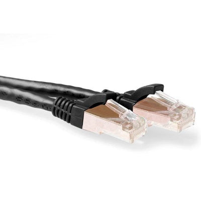 Black 15 Meter SFTP CAT.6A Patch Cable Snagless With RJ45 Connectors — image 1