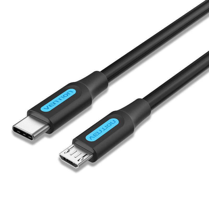 Vention USB Cable 2.0 Type-c Covbd USB Type-c Male Microusb Male 50CM Black