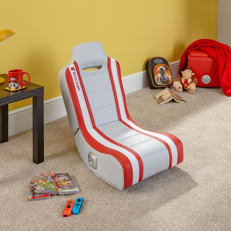 X Rocker Shadow 2.0 Chair Gaming Asiento Acolchado Red White