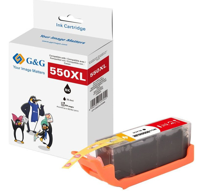 G&g Ink Cartridge Canon PGI-550PGBK XL/ 6496B001 Black