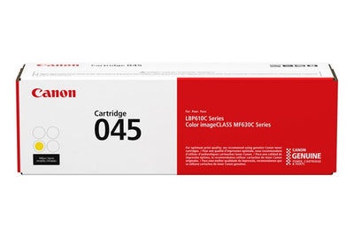 Canon Genuine Toner 045 Yellow Imageclass LBP612, LBP613, MF633, MF635, I-sensys LBP611, LBP613, MF631, MF633, — image 1