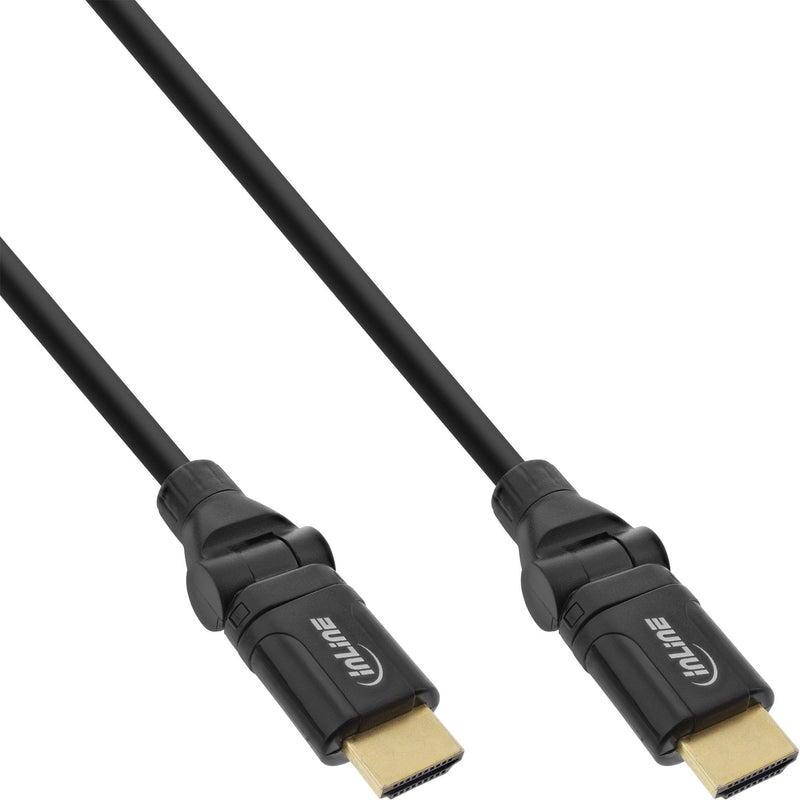 Inline HDMI Angle Plug 180° With Ethernet a 0,5M