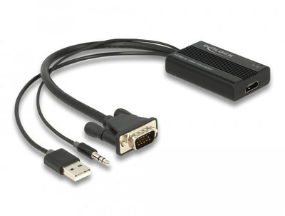 Delock Adapter HDMI a VGA With Audio 25CM — image 1