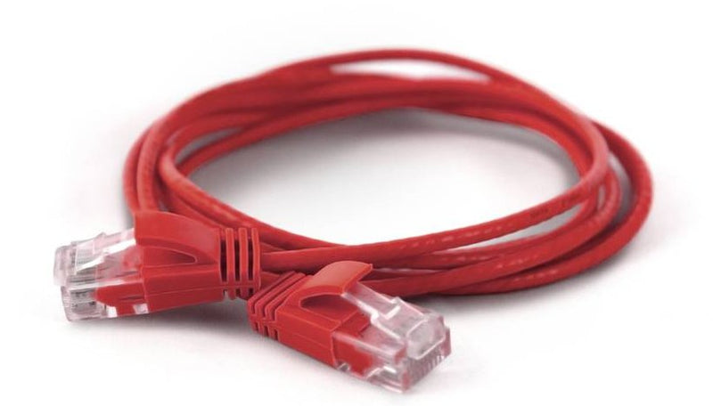 Wantecwire UTP, Cable Extra Thin CAT.6A, D 2,8MM, Red Length 25,00M