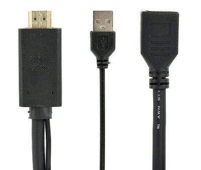 Adapter Active 4K HDMI a Monitor DisplayPort, Black A-HDMIM-DPF-01 — image 1