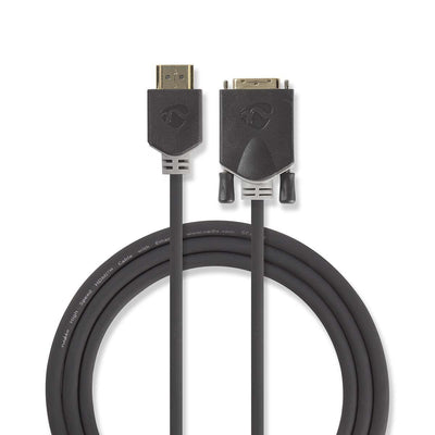 Nedis CCBW34800AT20 Adapter Cable Vídeo 2M HDMI Type a Standard DVI-d Antracita — image 1