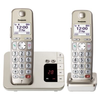 Panasonic Phone KX-TGE262GN Dect Identificador Llamadas Champán