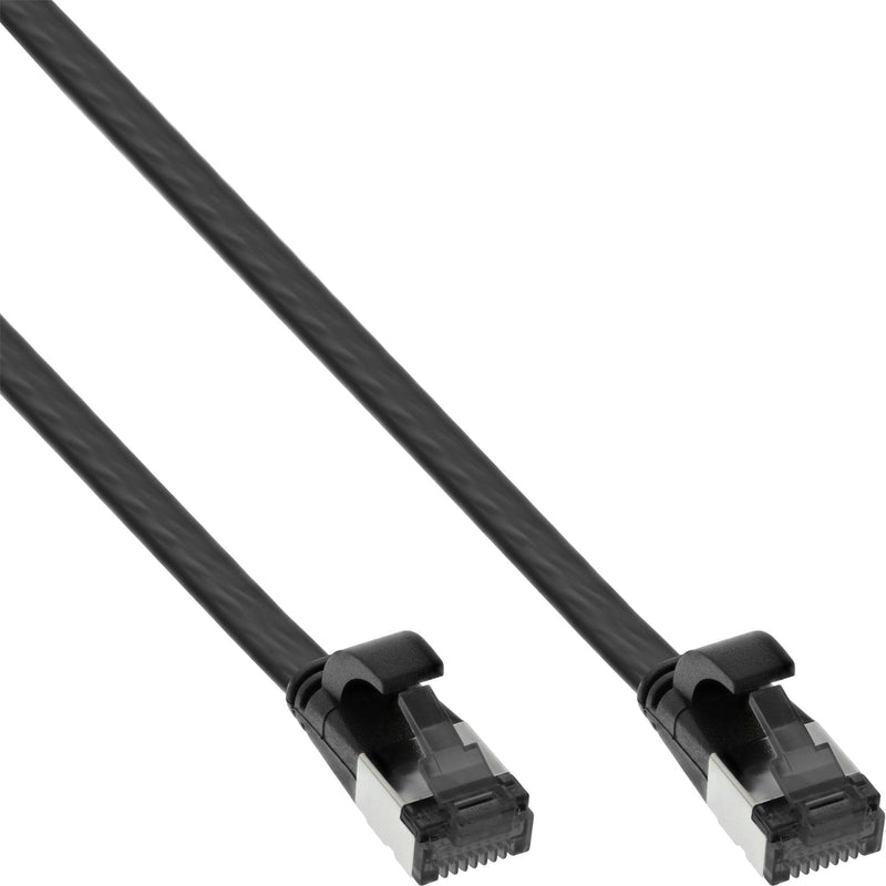 Inline Network Cable Flat , U/FTP, CAT.8.1, Tpe Libre Halógenos, Black 1M