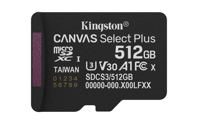 Kingston Memory Micro Sdxc 512GB Uhs-i/SDCS3/512GBSP