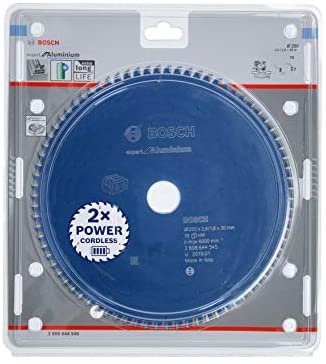 Bosch Hoja Saw Circular Professional Expert Aluminium Ø 250MM, Diámetro 78Z 30MM, Tronzadoras a Battery 260864