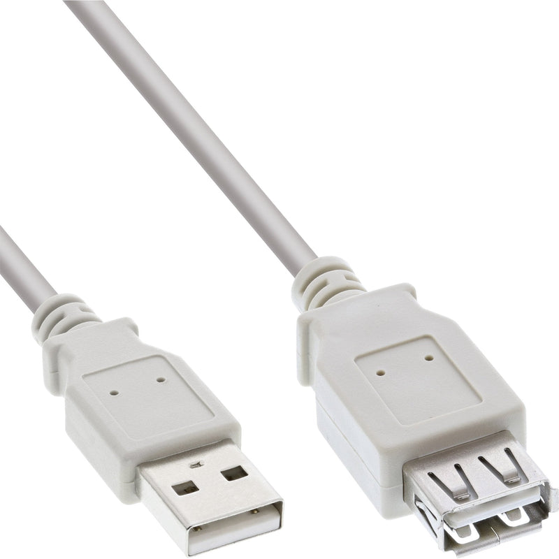 Inline Cable Extensión USB 2.0A Male a Female Grey 2M