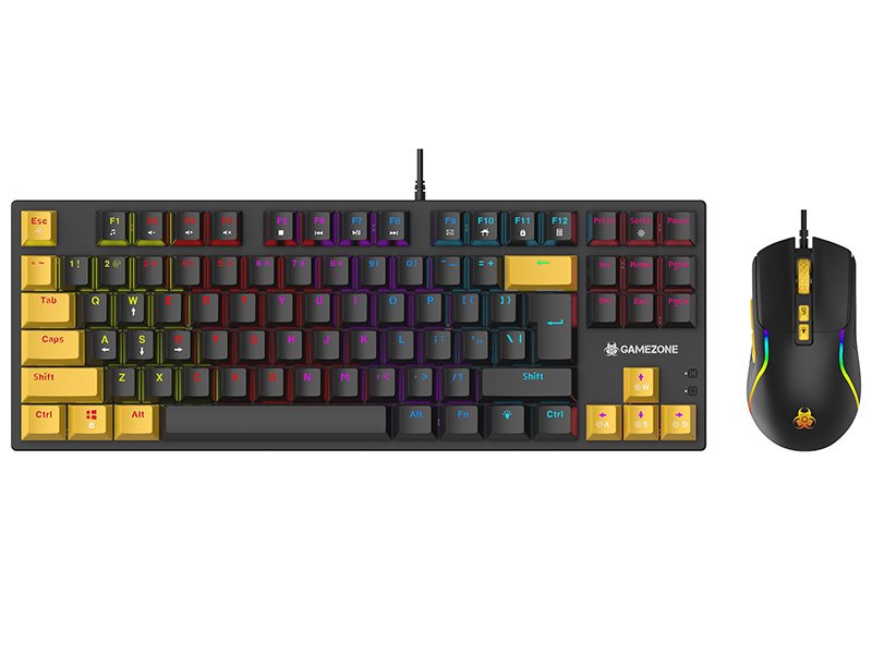 Kit Mouse And Keyboard Mecánico Gamezone HORNET87 USB