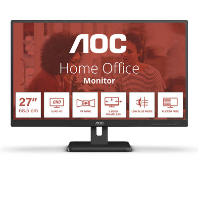 AOC Monitor Q27E3UAM 27 Wqhd VA 75HZ 4MS 350CD M2 HDMI 1.4 DP USB3.2X2 — image 1