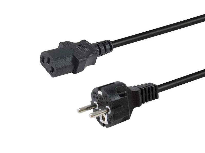 Equip Cable Power Cee 7/7 -C13 M/H Black 1.80M Pvc