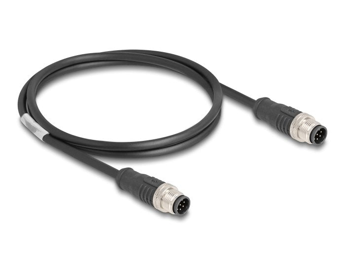 Delock 80806 Cable M12 Codificado a 8 Pin Male a Male Pvc 1M
