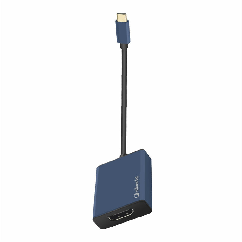 Adapter Logan Silver Ht USB Type-c a HDMI 4K Blue Marino