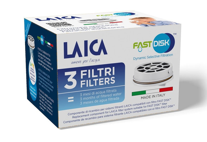 Laica Pack 3 Filters Bottle Water Filtracion Instant Flow'ngo FD03A