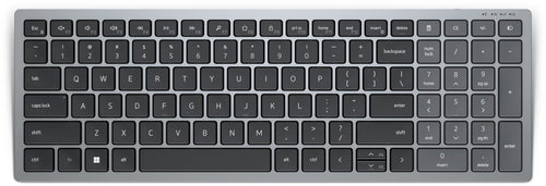 Dell Keyboard German KB740 RF Wireless + Bluetooth Qwertz Grey Black — image 1