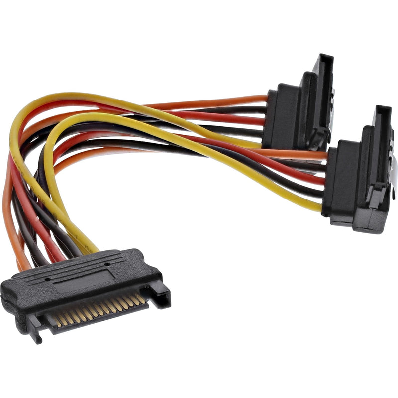 Inline SATA Power And -cable Connector Female SATA a 2 Connectors SATA With Pestillos 0,15M