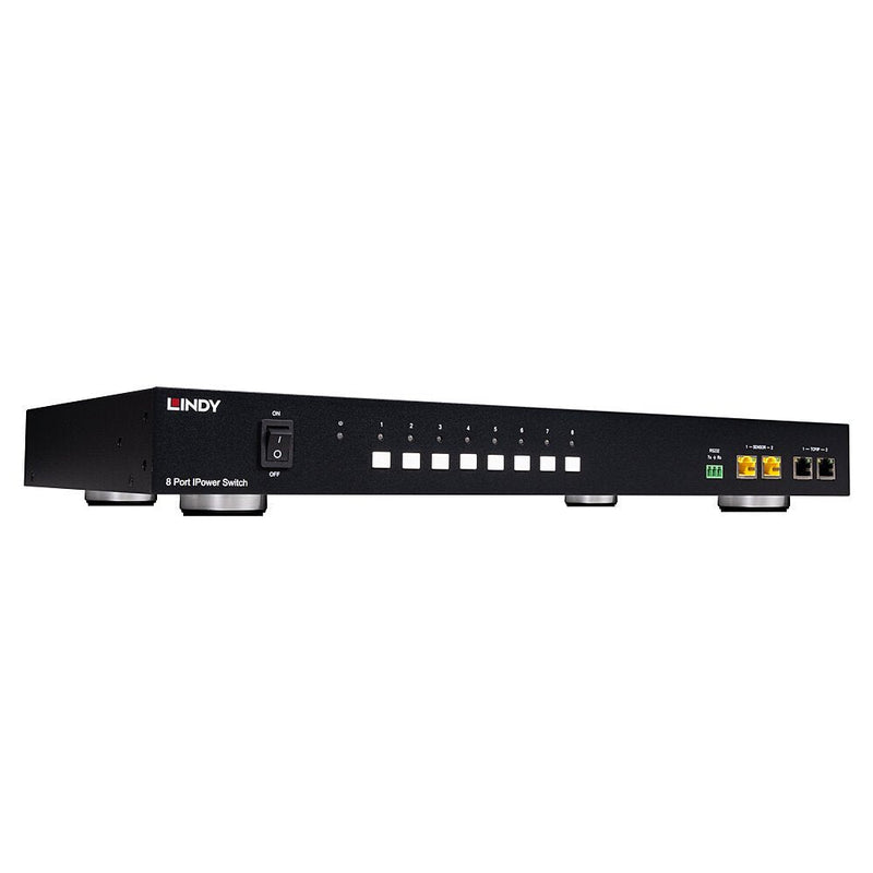 Lindy 8 Port Ipower Switch (32623) Black Intelligente Pdu With 8 Mess- And Schaltbaren Stroratóngängen) 32623
