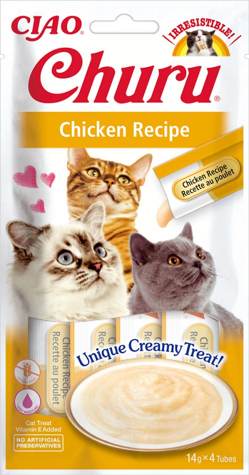 Inaba Rubber Gatos Churu Pollo 4X14 G — image 1