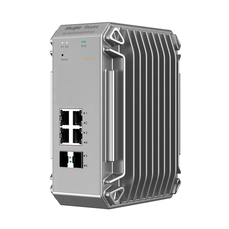 Switch Industrial Gestionable Ruijie Reyee PoE Capa 2 RG-NIS3100-8GT4SFP-HP