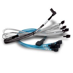 Cable Sas Mini Sas HD a 2X Oculink U.2 Enabler (SFF8643 a 2X SFF8612) 1M