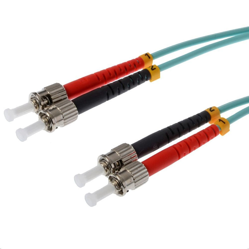 Helos Lwl Network Cable St/St Duplex 50/125?M OM3 Aqua 1,0M